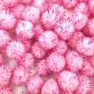 Kit com 100 Pompom em Lurex 1.5cm Rosa Bebê Kit com 100 Pompom em Lurex 1.5cm Rosa Bebê