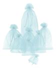 Kit Com 100 Saquinhos De Organza 10x15cm