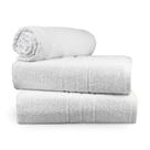 Kit com 100 Toalhas de Banho Para Hotel Cristal Reforçada 69x121cm - 359g/m2