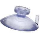 Kit com 100 Ventosas 40mm em Pvc Silicone Ventosa com Cabeça Botão, Redonda Ou Chata