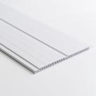Kit com 108m² de Forro de Pvc Duplo Frisado 8mm X 20cm X 3m Belplast Kit com 108m² de Forro de Pvc Duplo Frisado 8mm X 20cm X 3m Belplast