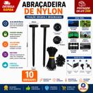 Kit com 10unid Abraçadeira Nylon Automotiva tipo Fivela 90mm x 5,0mm Guepar