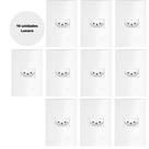 Kit com 10x CONJUNTO TOMADA 10A Branco S401107 Lunare Up Schneider Kit com 10x CONJUNTO TOMADA 10A Branco S401107 Lunare Up Schneider