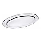 Kit Com 12 Bandejas Travessas Oval Rasa Inox Media 33,8cm - kehome Kit Com 12 Bandejas Travessas Oval Rasa Inox Media 33,8cm - kehome