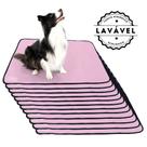 Kit com 12 Banheiro para Cães Tecido Ecológico 100x70 Rosa - Inteligente - 200 Lavagens