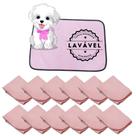 Kit com 12 Banheiro para Cães Tecido Ecológico 70x50 Rosa - 200 Lavagens - Inteligente
