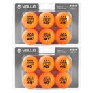 Kit com 12 Bolas para Tênis de Mesa Ping Pong 3 Estrelas Profissional Amador Vollo