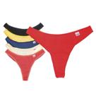 Kit com 12 Calcinha Fio dental Sortidas Algodão/Cotton Ref 44