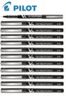 Kit Com 12 Canetas Pilot Hi Tecpoint V5 Preta