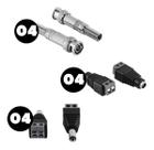 Kit Com 12 Conectores Bnc E P4 Conex 1000 Intelbras