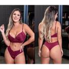 Kit com 12 conjuntos de lingerie de muito luxo.