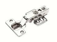 Kit Com 12 Dobradiça De Pressão 35mm Reta Aço Armário Portas