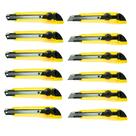 Kit com 12 Estiletes Seller P-600 18mm PSAI reforçado, trava giratória, quebrador integrado, uso profissional