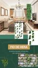 Kit com 12 fios de hera, folhas de 4 cm, verde, 210 cm