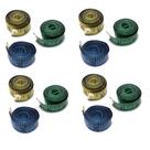 Kit Com 12 Fita Métrica Com Estojo 1,50m Para Costura Ou Medida Corporal Cores Diversas