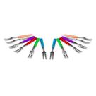 Kit Com 12 Garfinhos Cabo de Plástico Aço Inox Para Petiscos Ke Home Kit Com 12 Garfinhos Cabo de Plástico Aço Inox Para Petiscos Ke Home