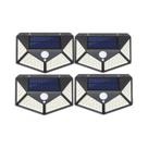 Kit com 12 Luzes Solares Externas 100 LEDs - Sensor de Movimento 270°