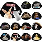 Kit com 12 Mouse Pads Antiderrapantes Datanly com Design de Animais 20x20 cm