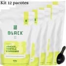 Kit com 12 Pacotes Black Erva Mate Tereré 500G Acompanha Scoop Colher Medidora Kit com 12 Pacotes Black Erva Mate Tereré 500G Acompanha Scoop Colher Medidora