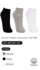 Kit com 12 pares de meias Costura fina