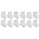 Kit Com 12 Pares De Meias Lupo De Algodão Cotton Infantil Baby Masculina e Feminina Com Punho Soft