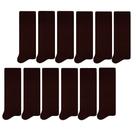 Kit Com 12 Pares De Meias Selene Social Masculina Básica Lisa Tecido Canelado 100% Algodão