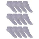 Kit com 12 Pares de Meias Soquete Cano Curto Algodão Veste 38 a 43