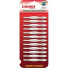 Kit Com 12 Pinças Depilatórias De Inox Multiuso Profissional - Gadan Kit Com 12 Pinças Depilatórias De Inox Multiuso Profissional - Gadan