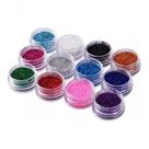 Kit Com 12 Potinhos Com Glitter Brilho Purpurina Para Unha