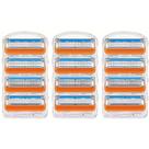 Kit Com 12 Refis De Primeira Linha Serve No Suporte De Gillete Mach 5, Fusion e ProGlide
