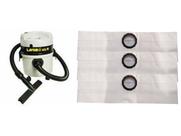 Kit Com 12 Sacos Descartáveis Aspirador De Pó Lavor Wash Al11 Al12