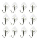 Kit com 12 Suportes ganchos Adesivo Dupla Face Branco Kit com 12 Suportes ganchos Adesivo Dupla Face Branco