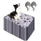 Kit com 12 Tapetes Higiênicos 100x70 Jornal com ganchos 200 Lavagens para cães - 3 Camadas