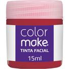 Kit com 12 Tintas Faciais Líquidas Vermelhas Colormake 15ML