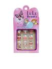 Kit com 12 Unhas Postiças Infantil Desenhadas com Cola