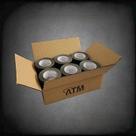 Kit com 12 Unidades de Fita Crepe 706 Preta 50mm x 50m