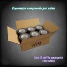 Kit Com 12 Unidades de Fita Crepe 720 48mmX50m Preta