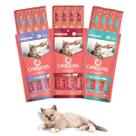 Kit Com 12 Unidades Sache Pure Tubos Creminho Origens 180g Petisco Mix De Sabores P/ Gatos Adultos