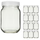 Kit com 14 Potes de Vidro para Armazenar Leite Materno 200ml