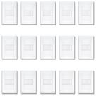 Kit Com 15 Interruptores Simples 4x2 16A Evidence - FAME