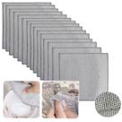 Kit com 15 Panos de Limpeza 20x20cm Dupla Face Plástico Abrasivo Remove Manchas