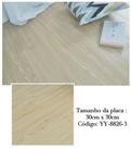 Kit Com 15 peças placa de piso autocolante adesivo 3D madeira amarelo YY-8826-3
