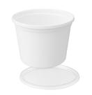 Kit Com 15 Potes Tampa Lacre Redondo Para Freezer Microondas 500ml