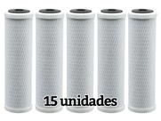 Kit Com 15 Refil Carbon Block Carvão Ativado 9 3/4 10
