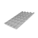 Kit com 15 Telhas Pvc Colonial 3,28m X 0,88m X 2mm 5 Ondas com Kit Fixação Lux Telhas