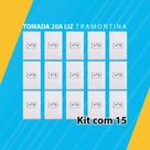 Kit com 15 tomada 20a liz tramontina