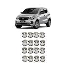 Kit com 16 Capas Parafuso Cromado Universal Para Todos Os Veículos 19mm