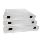 Kit com 16 Pastas Pp Rígida Oficio Ll Transparente Inject