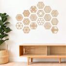 Kit com 17 Peças de MDF Cru 3mm Vazado Cobogó para Decoração