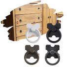 Kit Com 18 Puxador Argola Puxador colonial de armário